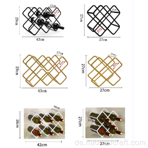 SCHÖNES Gitter IRON CROSS WINE RACK